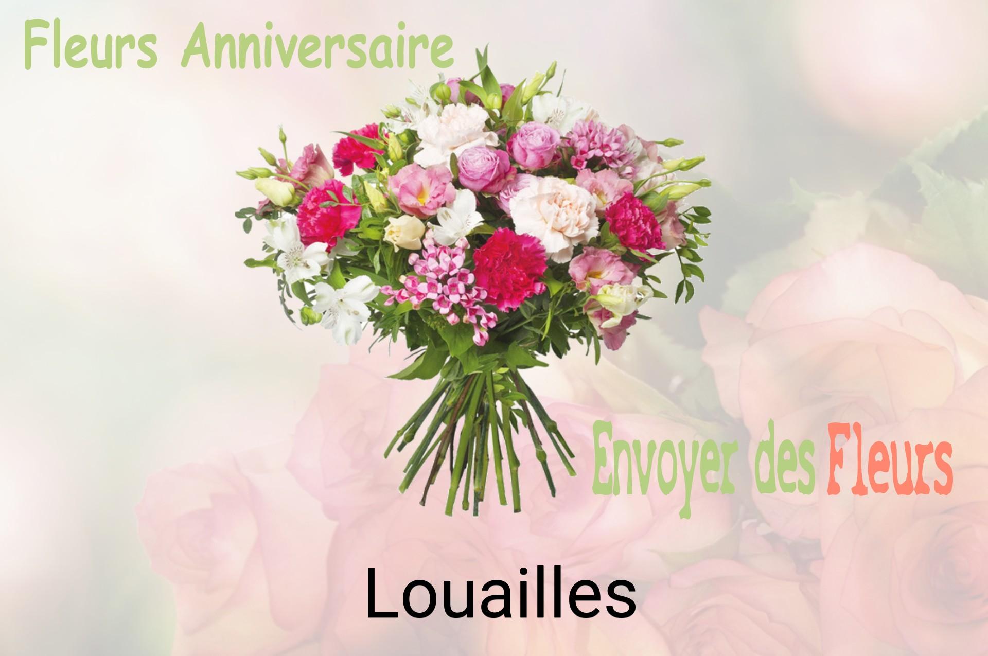 Bouquet de fleurs d’anniversaire livré à Louailles